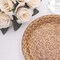 25 Natural 9" Woven Rattan Print Paper Dinner Plates Party Events Decorations
